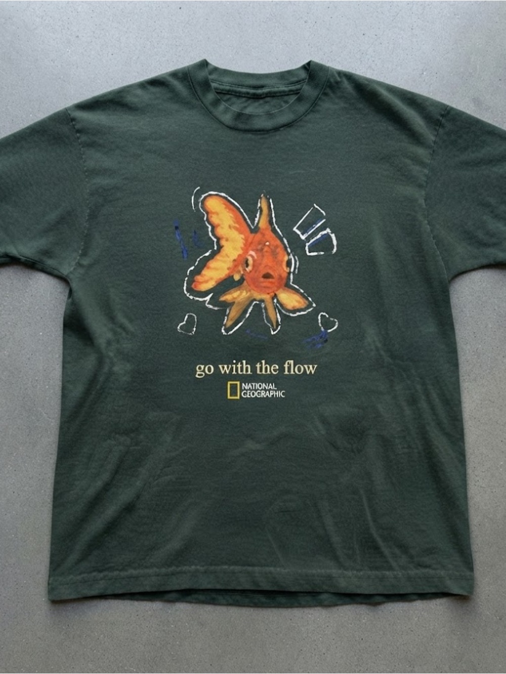 Go With The Flow National Geographic Gildan Cotton Shirt